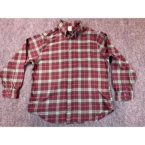 Brooks Brothers Plaid Shirt XL Red Green Flannel